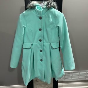 Girls Faux Wool Jacket- Cat and Jack L 10/12